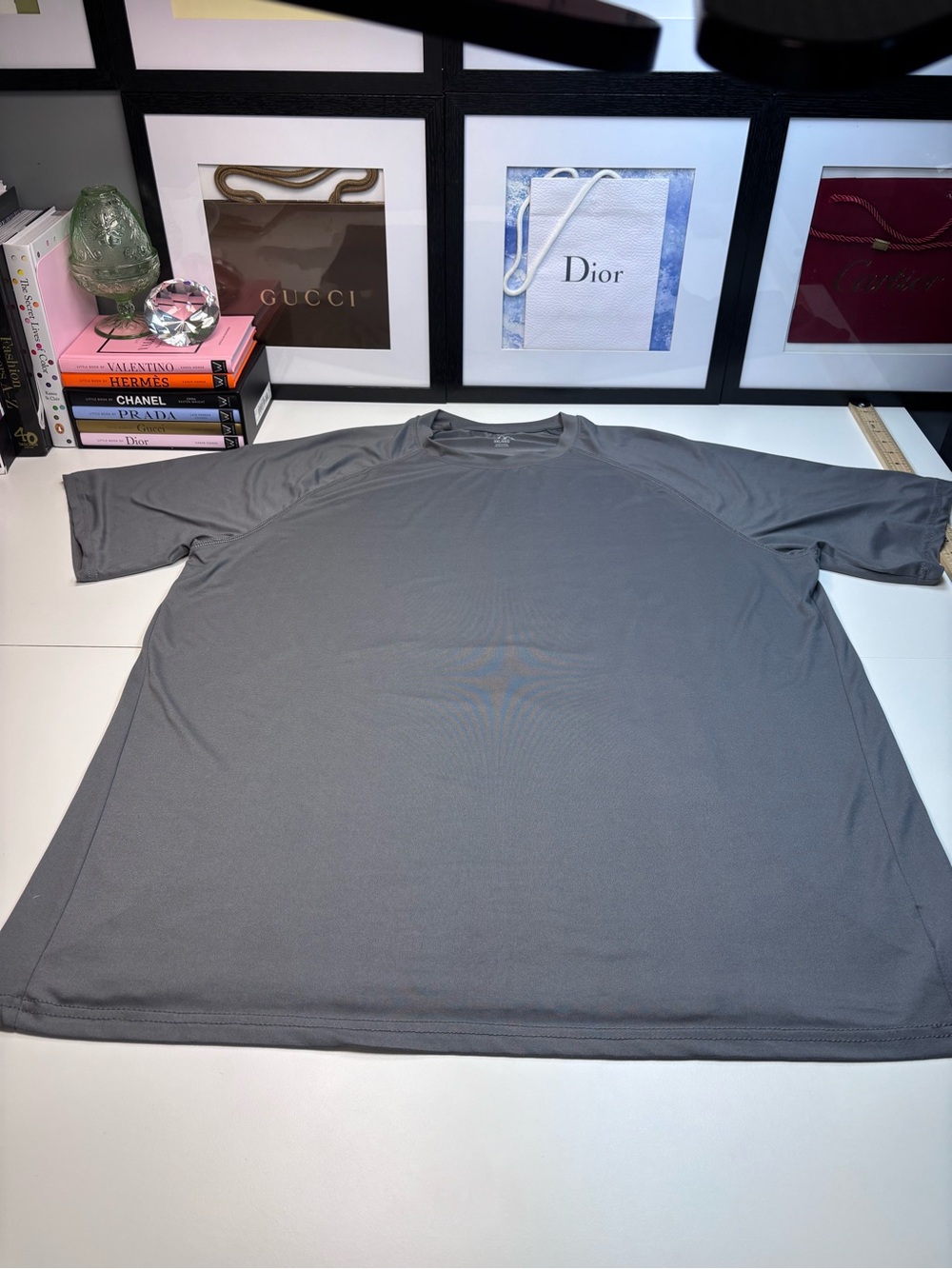 Men's Crewneck Performance Short-Sleeve Shirt - Gray